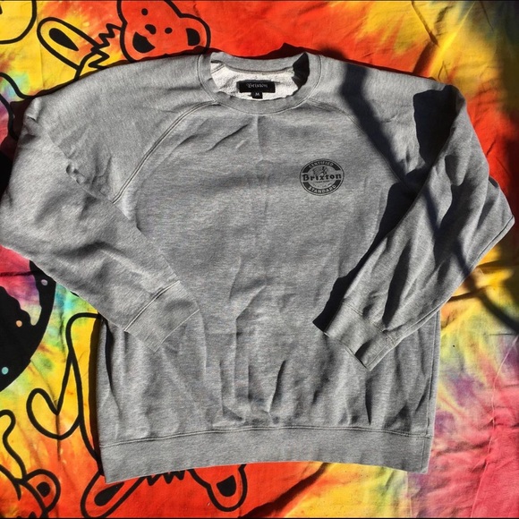 Brixton Grey Sweatshirt💫 - Picture 1 of 2